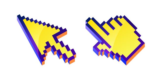 3D Banana Yellow Pixel