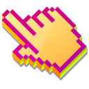 3D Berry Pie Pixel cursor