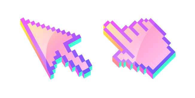 3D Cotton Candy Pink Pixel