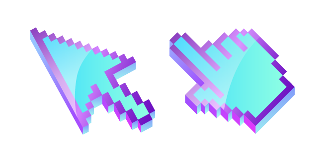 3D Cyan Pixel