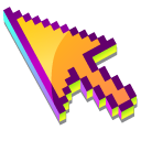 3D Daggerwing Butterfly Pixel pointer