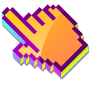 3D Daggerwing Butterfly Pixel cursor