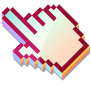 3D Early Sunrise Pixel cursor