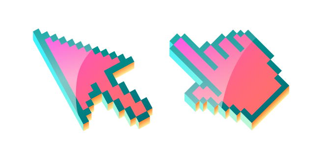 3D Flamingo Pink Pixel