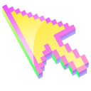 3D Lemon Candy Pixel pointer