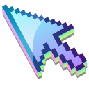 3D Lilac Petals Pixel pointer