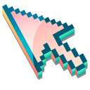 3D Morning Sea Pixel pointer