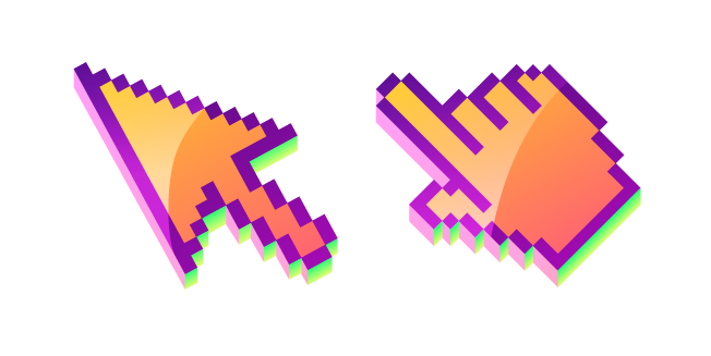 3D Orange Sunset Pixel