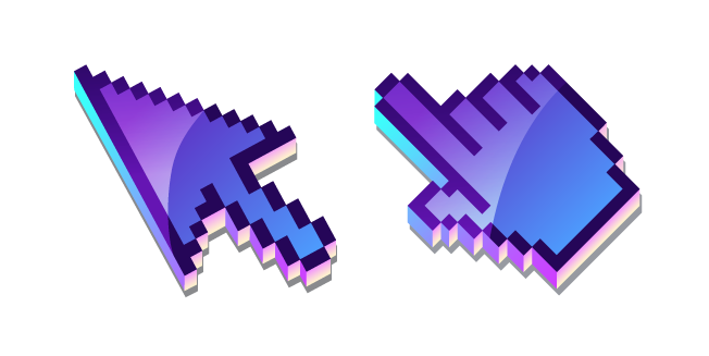 3D Purple Space Pixel