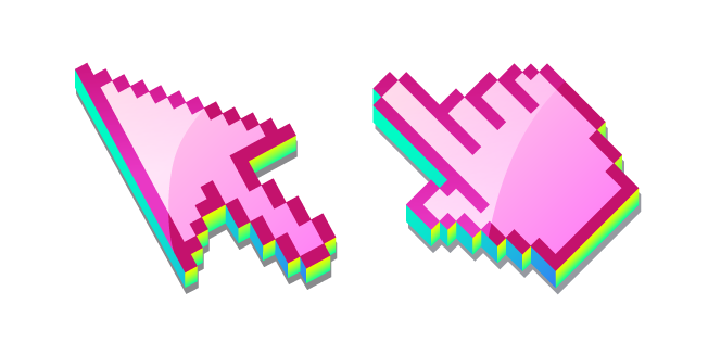 3D Raspberry Pink Pixel