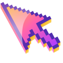 3D Sunset Pixel pointer