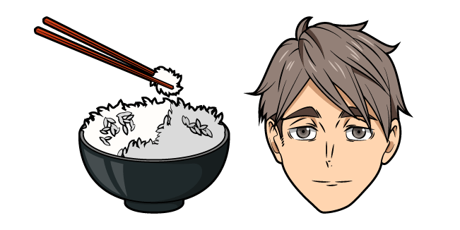 Haikyuu!! Osamu Miya and Rice