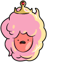 Adventure Time Cotton Candy Princess and Crown cursor