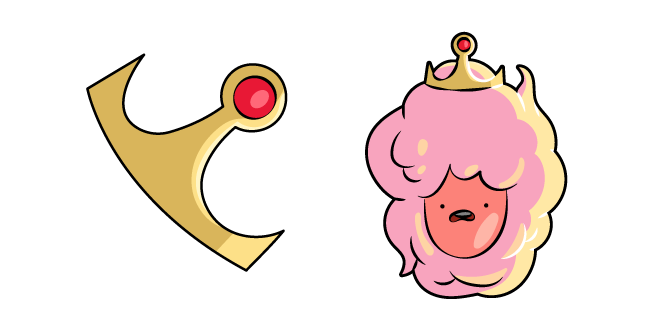 Adventure Time Cotton Candy Princess and Crown