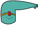 Adventure Time Elbow Princess and Golden Band cursor