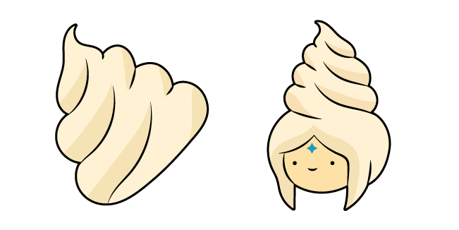 Adventure Time Frozen Yogurt Princess and Whipped Cream Swirl