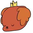 Adventure Time Hot Dog Princess and Crown cursor