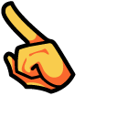 Among Us Aang Character pointer