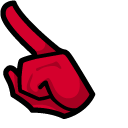 Among Us Angry Birds Red Character pointer