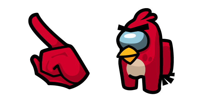 Among Us Angry Birds Red Character