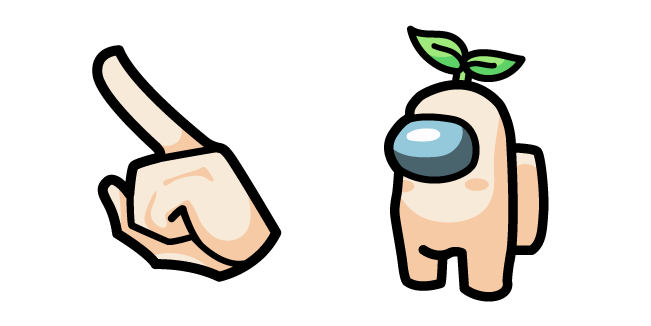 Among Us Antique White Character Radish 