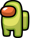 Among Us Avocado Character cursor