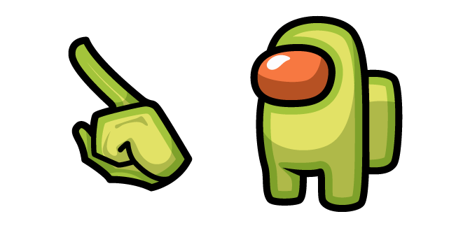 Among Us Avocado Character