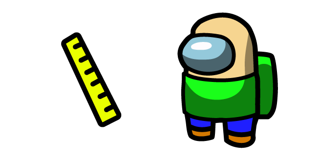 Among Us Baldi Outfit and Ruler