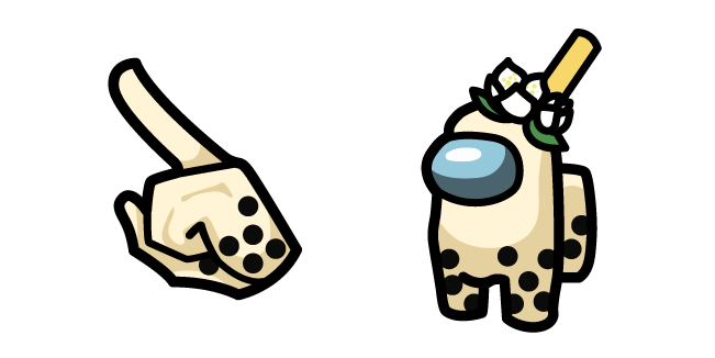 Among Us Banana Bubble Tea Character