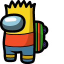 Among Us Bart Simpson Character cursor