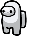 Among Us Baymax White Character cursor
