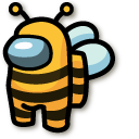 Among Us Bee Character cursor