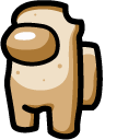 Among Us Beige Character Bread  cursor