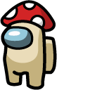 Among Us Beige Fly Agaric Character cursor