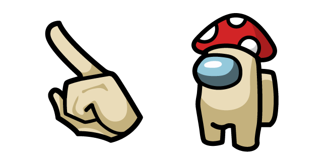 Among Us Beige Fly Agaric Character