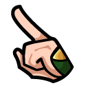 Among Us Beige Loki Character pointer