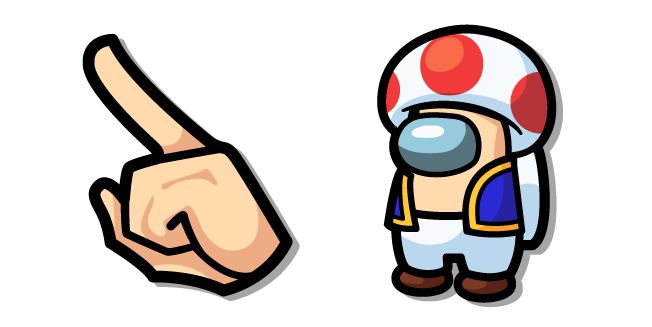 Among Us Beige Super Mario Toad Character
