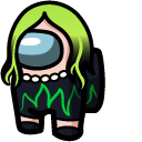 Among Us Billie Eilish Character cursor
