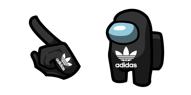 Among Us Black Adidas Character