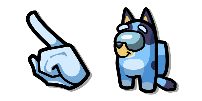 Among Us Blue Bluey Heeler Character