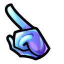 Among Us Blue Bubble Character pointer