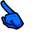 Among Us Blue Butterfly Character pointer