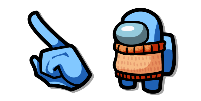 Among Us Blue Character in a Sweater