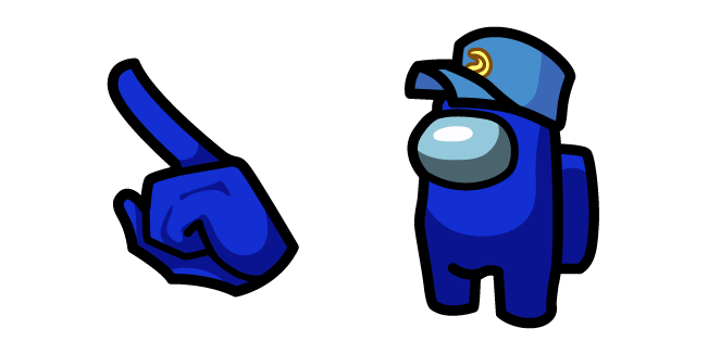 Among Us Blue Character in CCC Cap