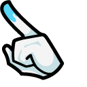 Among Us Blue Character Milk Carton pointer