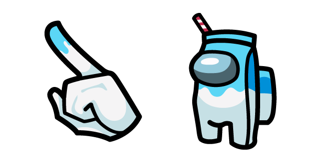 Among Us Blue Character Milk Carton