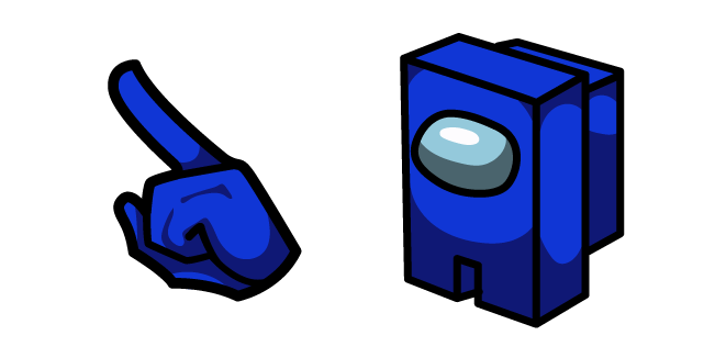 Among Us Blue Cubic Character