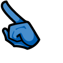 Among Us Blue Diamond Character pointer