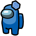 Among Us Blue Diamond Character cursor
