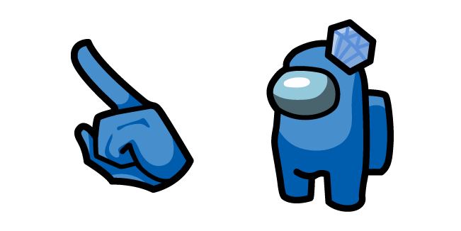 Among Us Blue Diamond Character